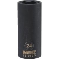 Deep Impact Socket 6 Point 1/2" Drive 24mm