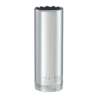 Deep Socket 1/2" Drive 12 Point 21mm