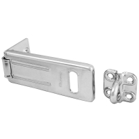 Zinc Plated Hardened Steel Hasp with Hardened Steel Locking Eye 3-1/2"