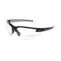 Zorge Wrap-Around Safety Glasses with 1.5 Magnification Lens (Black Frame)