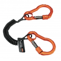 Coil Tool Lanyard with Two Carabiners