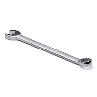 Flat Stem Combination Wrench in Satin Finish 7/16"