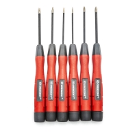 Slotted Mini Precision Dual Material Diamond Tip Screwdriver Set 6 Pieces