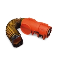 Axial AC Plastic Blower w/ Compact Canister & Ducting 8"