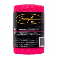 Fluorescent Pink Mason's Line Replacement Rolls Braided (500 Feet)