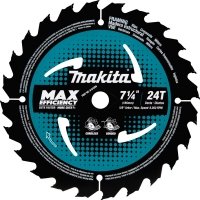 Carbide‑Tipped Max Efficiency Circular Saw Blade, Framing, 7‑1/4" 24T