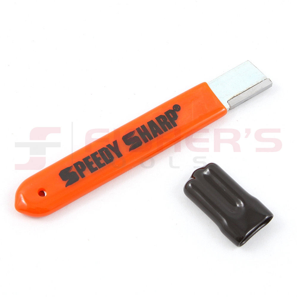 2 PACK Speedy Sharp Carbide Knife Sharpener, Key Chain & Hook Ring included  Orange