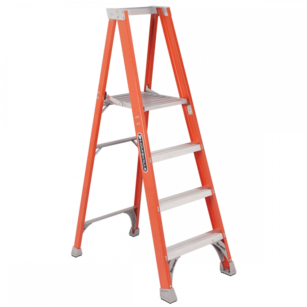 Louisville FP1504 Fiberglass Platform Ladder 4' | FisherTools.com