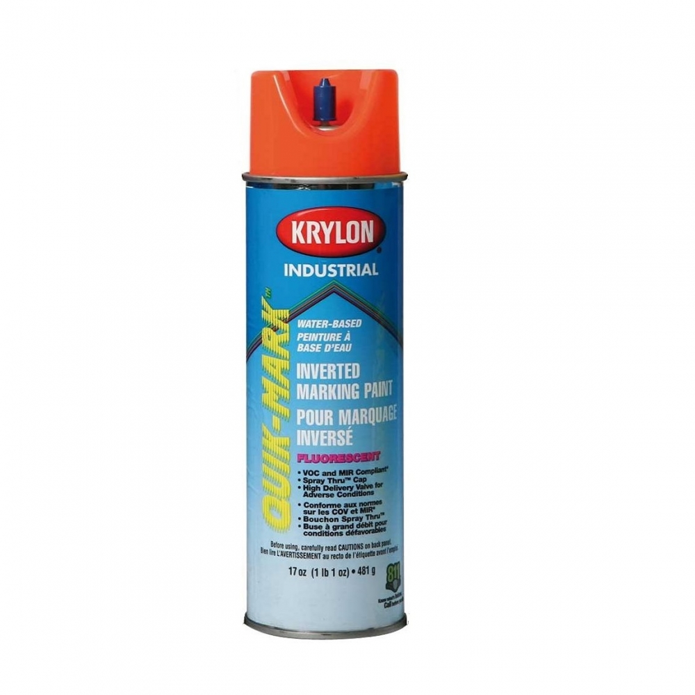 Krylon Industrial Mark-It Solvent-Based Inverted Marking Paint, Flat, APWA  White, 15 oz. at Tractor Supply Co.